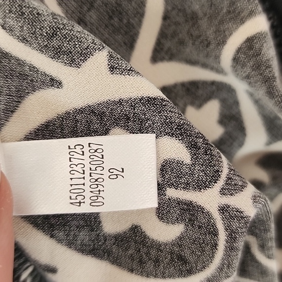 WHBM Black White Geometric Floral Print Dress Size XS - Picture 7 of 8